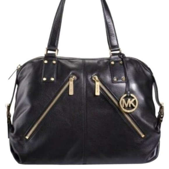 Michael Kors Portland large black leather satchel - Picture 1 of 10